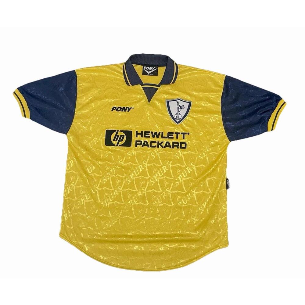 VTG 1995-1996 Tottenham Hotspurs Third Soccer Jersey Pony UK Large 23” x 29”